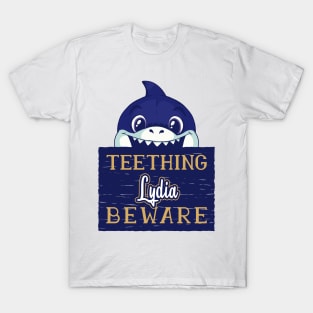 Lydia - Funny Kids Shark - Personalized Gift Idea - Bambini T-Shirt